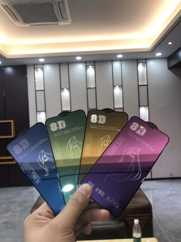 8D Colorful Mirror Tempered Glass