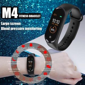 M4 Smart Band Fitness Tracker Watch Heart Rate with Activity Tracker
