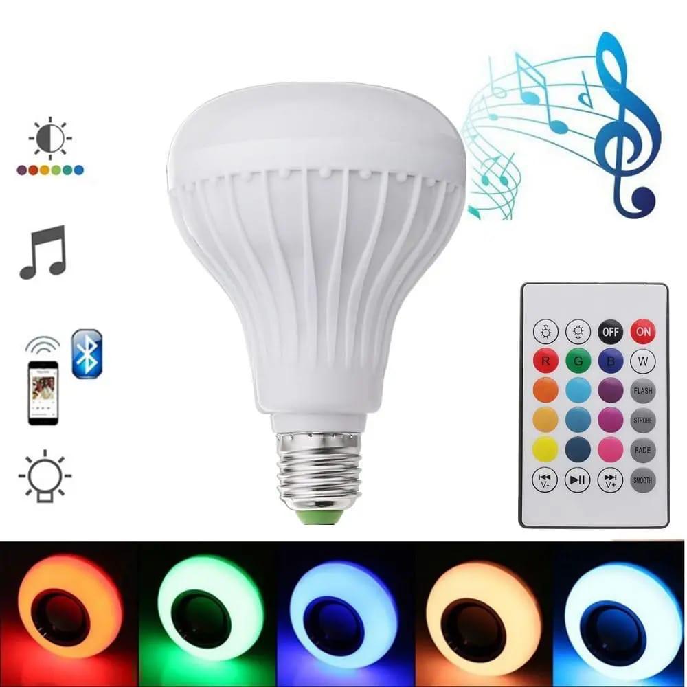 Led Bulb With Bluetooth Speaker Music Light With Remote - CelltoPhone