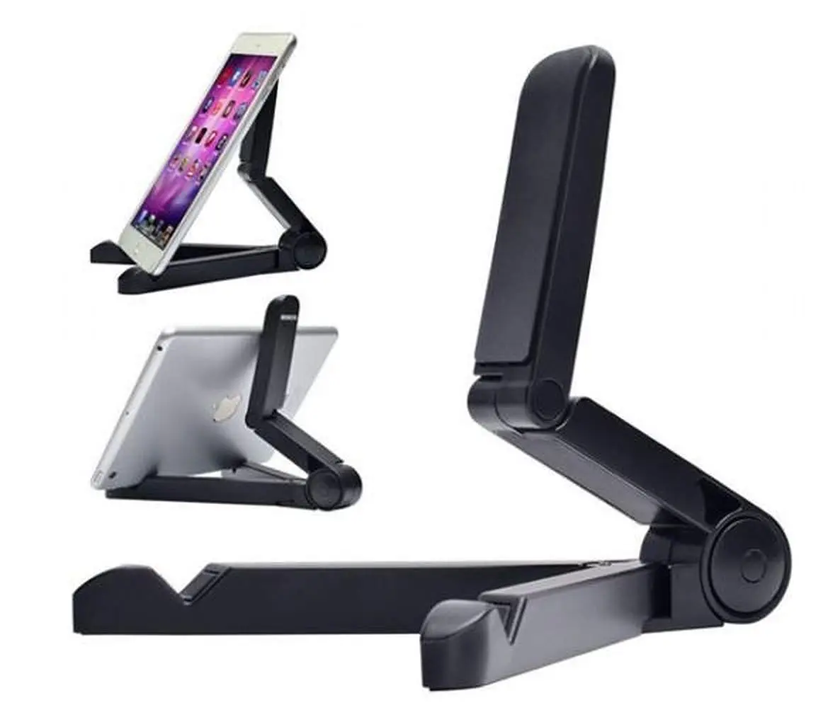 eubell Cell Phone Desk Stand Holder Desktop Portable Universal Desk Stand for All Mobile Smart Phone Tablet Display,Random Color 