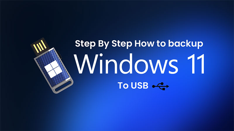 Step By Step How to backup Windows 11 to USB