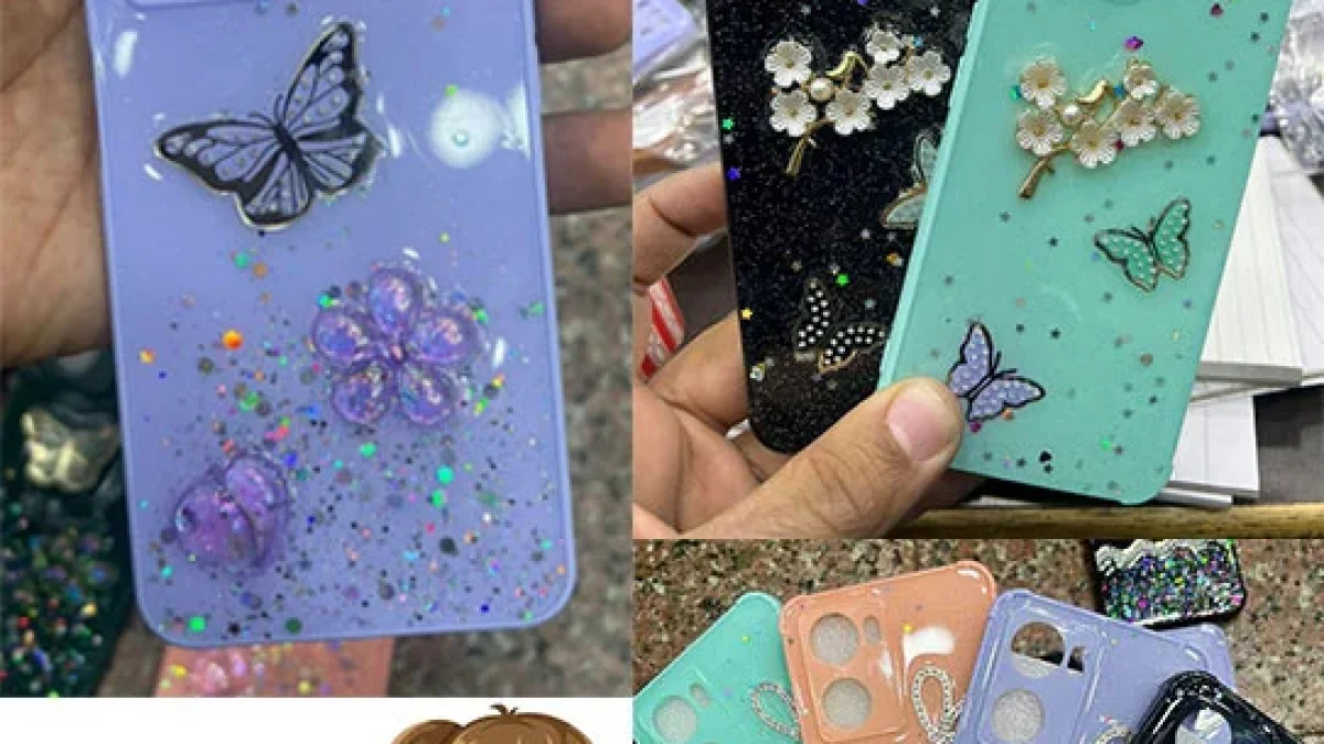 Fancy Glitter Back Cover for Girls