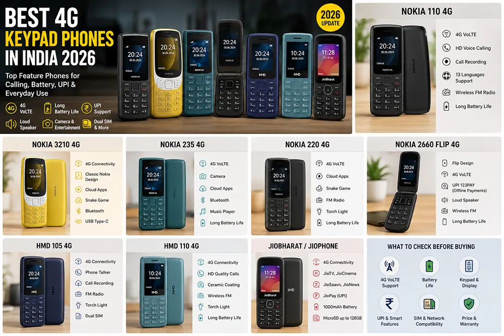 best 4g keypad phones in India